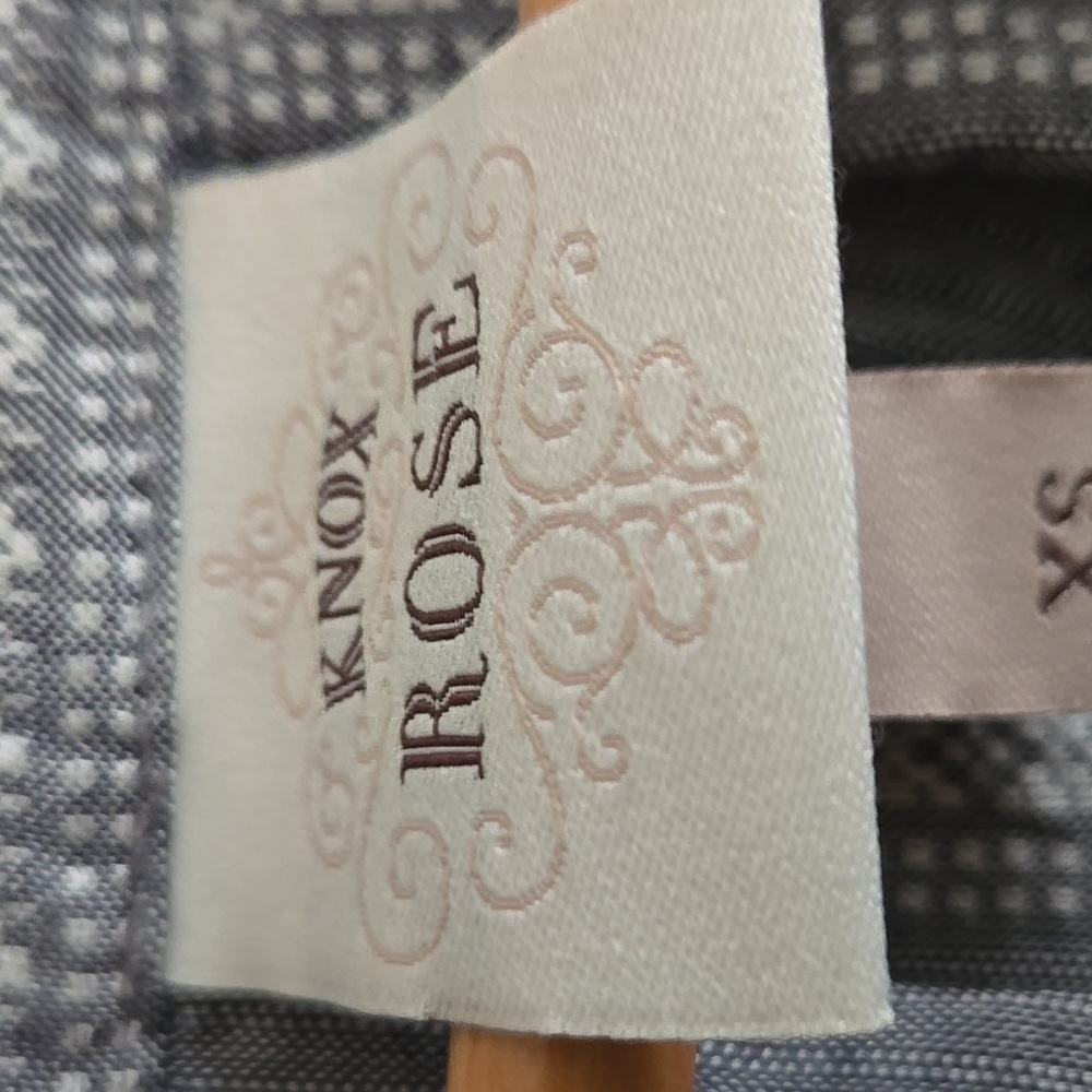 Knox Rose Gray Striped Blouse - Picture 2 of 3